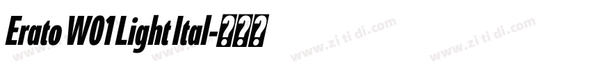 Erato W01 Light Ital字体转换